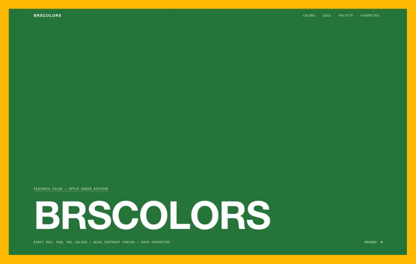 BRS Colors Home Page
