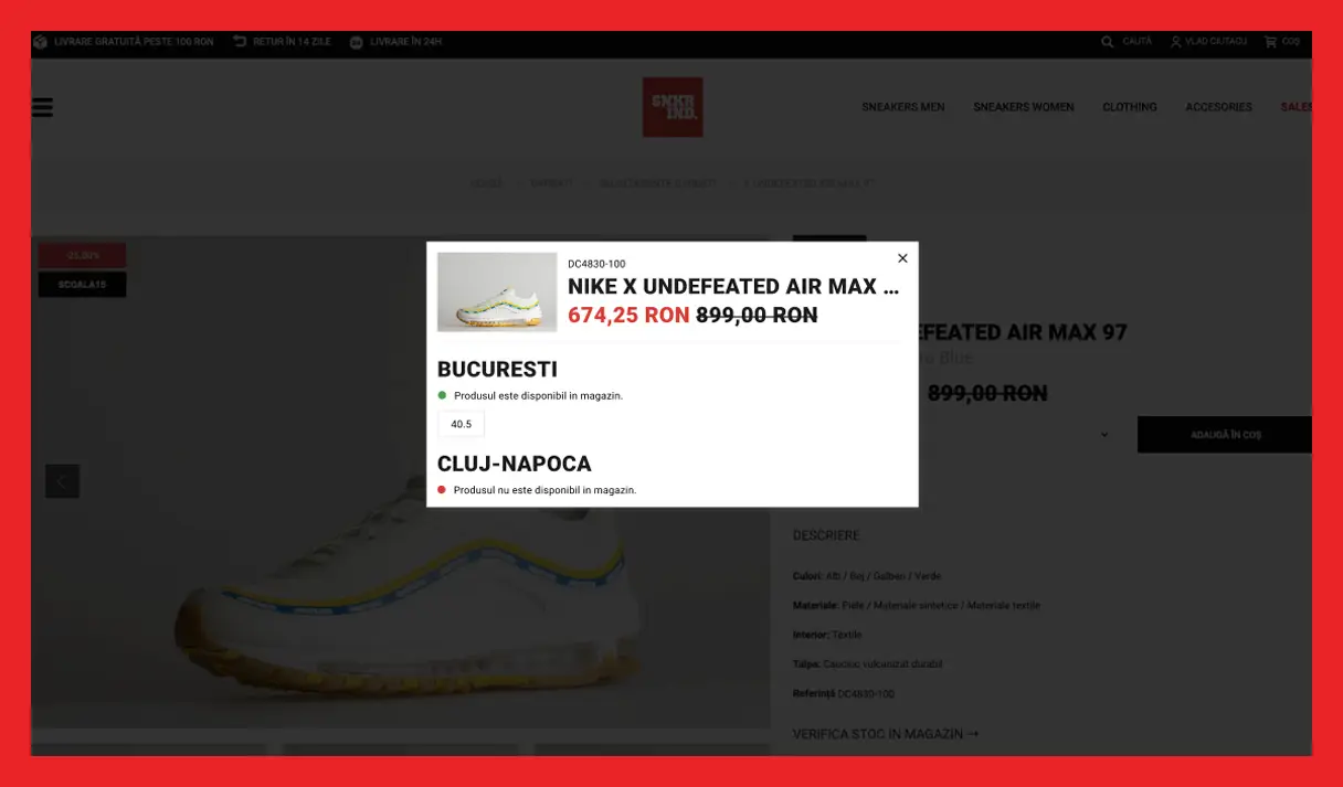 Initial mock-up and prototype designed in Adobe XD
