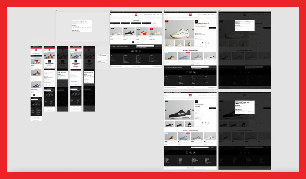 Mock-up and prototype Adobe XD artboard set-up